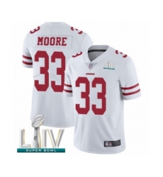 Youth San Francisco 49ers #33 Tarvarius Moore White Vapor Untouchable Limited Player Super Bowl LIV Bound Football Jersey