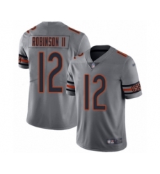 Men's Chicago Bears #12 Allen Robinson Limited Silver Inverted Legend Football Jersey
