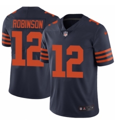 Men's Nike Chicago Bears #12 Allen Robinson Navy Blue Alternate Vapor Untouchable Limited Player NFL Jersey