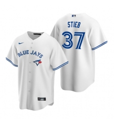 Mens Toronto Blue Jays #37 Dave Stieb Stitched Nike White Home Jersey