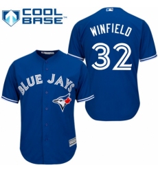 Youth Majestic Toronto Blue Jays #32 Dave Winfield Replica Blue Alternate MLB Jersey