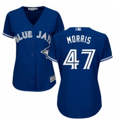 Women's Majestic Toronto Blue Jays #47 Jack Morris Authentic Blue Alternate MLB Jersey