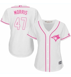 Women's Majestic Toronto Blue Jays #47 Jack Morris Authentic White Fashion Cool Base MLB Jersey