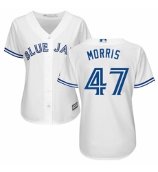 Women's Majestic Toronto Blue Jays #47 Jack Morris Authentic White Home MLB Jersey