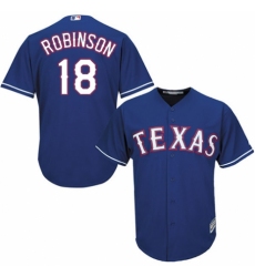 Men's Majestic Texas Rangers #18 Drew Robinson Replica Red Alternate Cool Base MLB Jersey