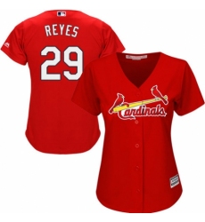 Women's Majestic St. Louis Cardinals #29 lex Reyes Authentic Red Alternate Cool Base MLB Jersey