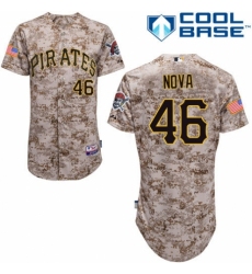 Men's Majestic Pittsburgh Pirates #46 Ivan Nova Replica Camo Alternate Cool Base MLB Jersey