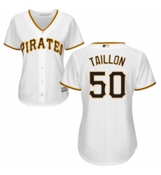 Women's Majestic Pittsburgh Pirates #50 Jameson Taillon Authentic White Home Cool Base MLB Jersey