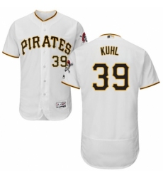 Men's Majestic Pittsburgh Pirates #39 Chad Kuhl White Home Flex Base Authentic Collection MLB Jersey