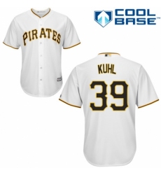 Youth Majestic Pittsburgh Pirates #39 Chad Kuhl Authentic White Home Cool Base MLB Jersey
