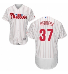 Men's Majestic Philadelphia Phillies #37 Odubel Herrera White Home Flex Base Authentic Collection MLB Jersey
