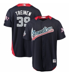 Youth Majestic Oakland Athletics #39 Blake Treinen Game Navy Blue American League 2018 MLB All-Star MLB Jersey