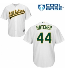 Youth Majestic Oakland Athletics #44 Chris Hatcher Replica White Home Cool Base MLB Jersey