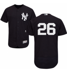 Men's Majestic New York Yankees #26 Tyler Austin Navy Blue Alternate Flex Base Authentic Collection MLB Jersey