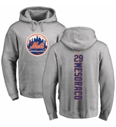 MLB Nike New York Mets #29 Devin Mesoraco Ash Backer Pullover Hoodie