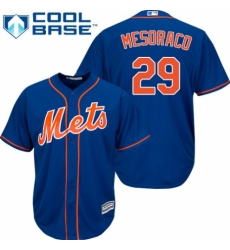 Men's Majestic New York Mets #29 Devin Mesoraco Replica Royal Blue Alternate Home Cool Base MLB Jersey