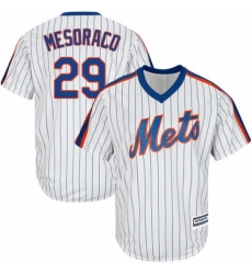 Men's Majestic New York Mets #29 Devin Mesoraco Replica White Alternate Cool Base MLB Jersey