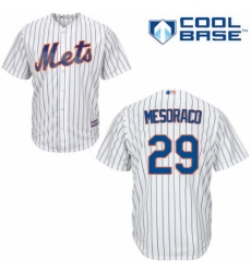 Men's Majestic New York Mets #29 Devin Mesoraco Replica White Home Cool Base MLB Jersey