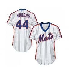 Women's New York Mets #44 Jason Vargas Authentic White Alternate Cool Base Baseball Jersey