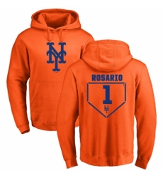 MLB Nike New York Mets #1 Amed Rosario Orange RBI Pullover Hoodie