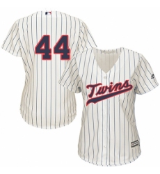 Women's Majestic Minnesota Twins #44 Kyle Gibson Replica Cream Alternate Cool Base MLB Jersey