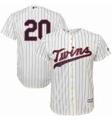 Youth Majestic Minnesota Twins #20 Eddie Rosario Replica Cream Alternate Cool Base MLB Jersey