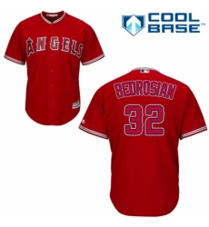 Men's Majestic Los Angeles Angels of Anaheim #32 Cam Bedrosian Replica Red Alternate Cool Base MLB Jersey