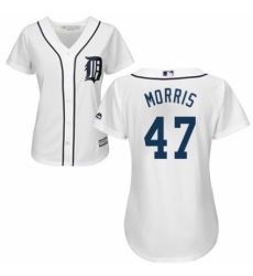 Women's Majestic Detroit Tigers #47 Jack Morris Authentic White Home Cool Base MLB Jersey