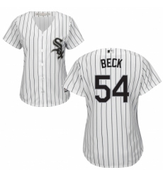 Women's Majestic Chicago White Sox #54 Chris Beck Authentic White Home Cool Base MLB Jersey
