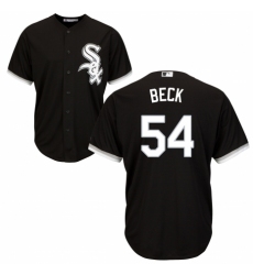 Youth Majestic Chicago White Sox #54 Chris Beck Authentic Black Alternate Home Cool Base MLB Jersey