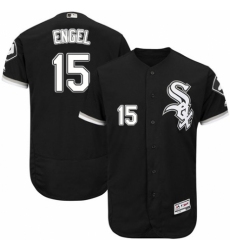 Men's Majestic Chicago White Sox #15 Adam Engel Black Alternate Flex Base Authentic Collection MLB Jersey
