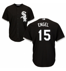 Youth Majestic Chicago White Sox #15 Adam Engel Replica Black Alternate Home Cool Base MLB Jersey