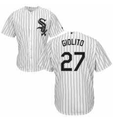 Men's Majestic Chicago White Sox #27 Lucas Giolito Replica White Home Cool Base MLB Jersey