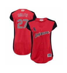 Women's Chicago White Sox #27 Lucas Giolito Authentic Red American League 2019 Baseball All-Star Jersey