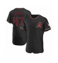 Men's Andrew Chafin #47 Arizona Diamondbacks Authentic Black Alternate Jersey