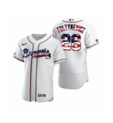 Men's Mike Foltynewicz Atlanta Braves White 2020 Stars & Stripes 4th of July Jersey