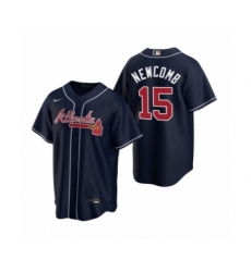 Men's Atlanta Braves #15 Sean Newcomb Nike Navy 2020 Replica Alternate Jersey