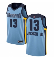 Men's Nike Memphis Grizzlies #13 Jaren Jackson Jr. Swingman Light Blue NBA Jersey Statement Edition