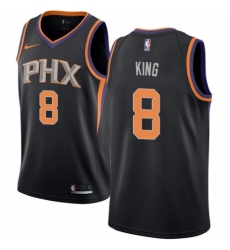 Men's Nike Phoenix Suns #8 George King Authentic Black NBA Jersey Statement Edition