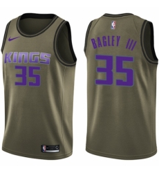 Youth Nike Sacramento Kings #35 Marvin Bagley III Swingman Green Salute to Service NBA Jersey