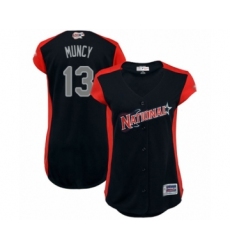 Women's Los Angeles Dodgers #13 Max Muncy Authentic Navy Blue National League 2019 Baseball All-Star Jersey