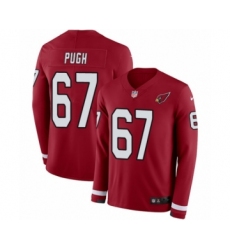 Youth Nike Arizona Cardinals #67 Justin Pugh Limited Red Therma Long Sleeve NFL Jersey