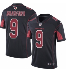 Men's Nike Arizona Cardinals #9 Sam Bradford Limited Black Rush Vapor Untouchable NFL Jersey