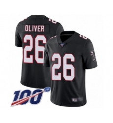 Men's Atlanta Falcons #26 Isaiah Oliver Black Alternate Vapor Untouchable Limited Player 100th Season Football Jersey