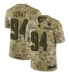 Youth Nike Atlanta Falcons #94 Deadrin Senat Limited Camo 2018 Salute to Service NFL Jersey