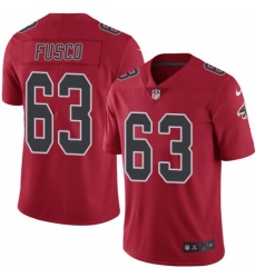 Youth Nike Atlanta Falcons #63 Brandon Fusco Limited Red Rush Vapor Untouchable NFL Jersey