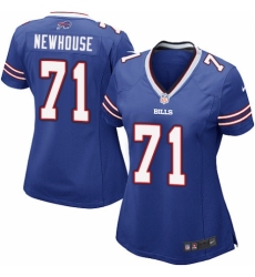 Women's Nike Buffalo Bills #71 Marshall Newhouse Game Royal Blue Team Color NFL Jersey