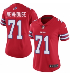 Women's Nike Buffalo Bills #71 Marshall Newhouse Limited Red Rush Vapor Untouchable NFL Jersey