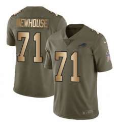 Youth Nike Buffalo Bills #71 Marshall Newhouse Limited Olive/Gold 2017 Salute to Service NFL Jersey