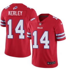 Youth Nike Buffalo Bills #14 Jeremy Kerley Limited Red Rush Vapor Untouchable NFL Jersey